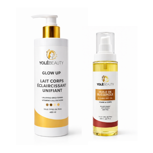 Duo Lait Corps éclaircissant Et Huile Busserole