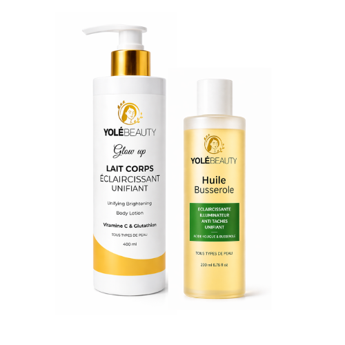 Duo Lait Corps éclaircissant Et Huile Busserole
