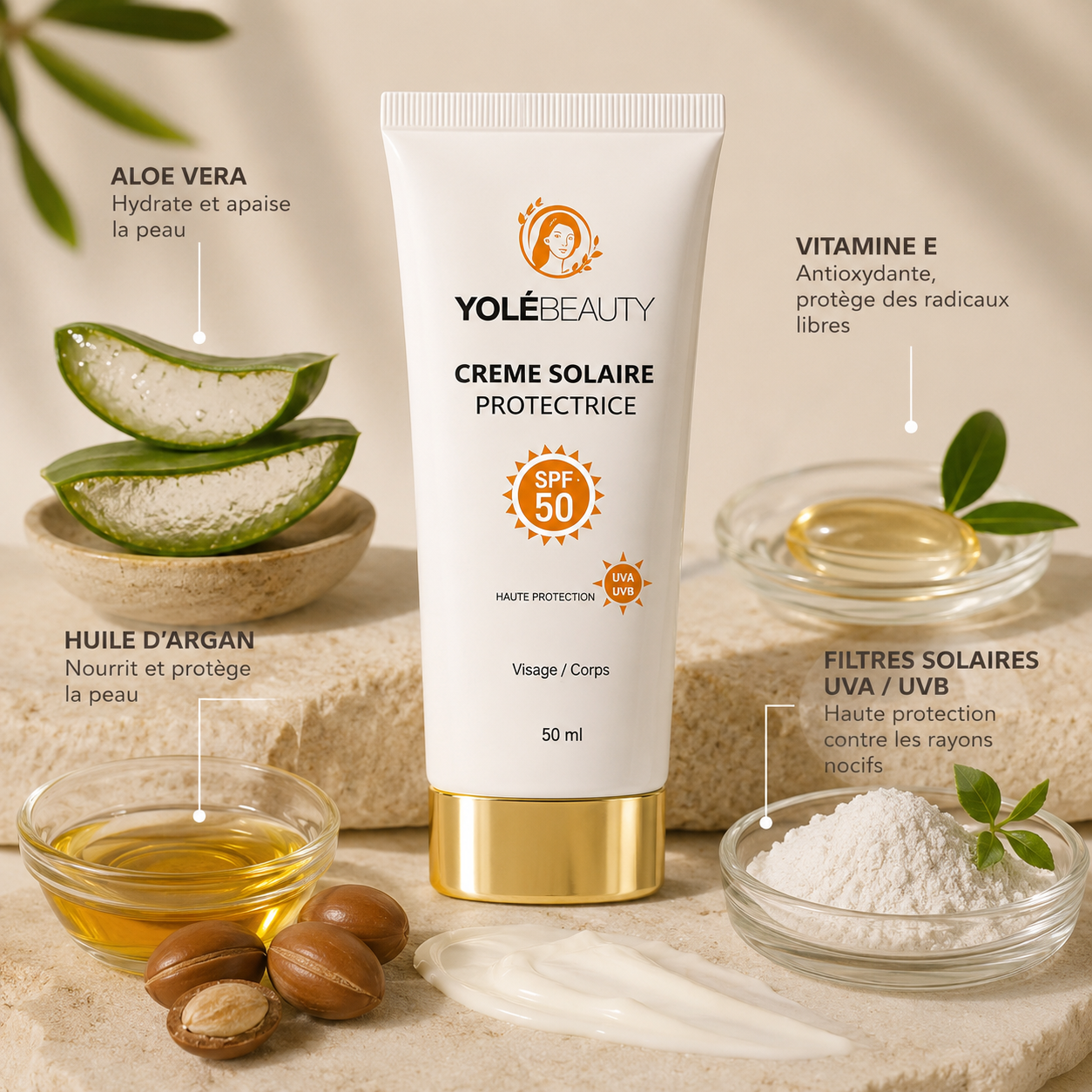 Crème Solaire SPF 50