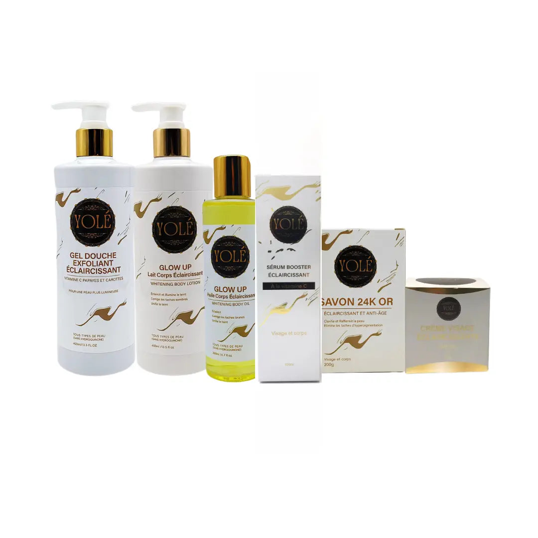 Gamme complète gluta teint clair 