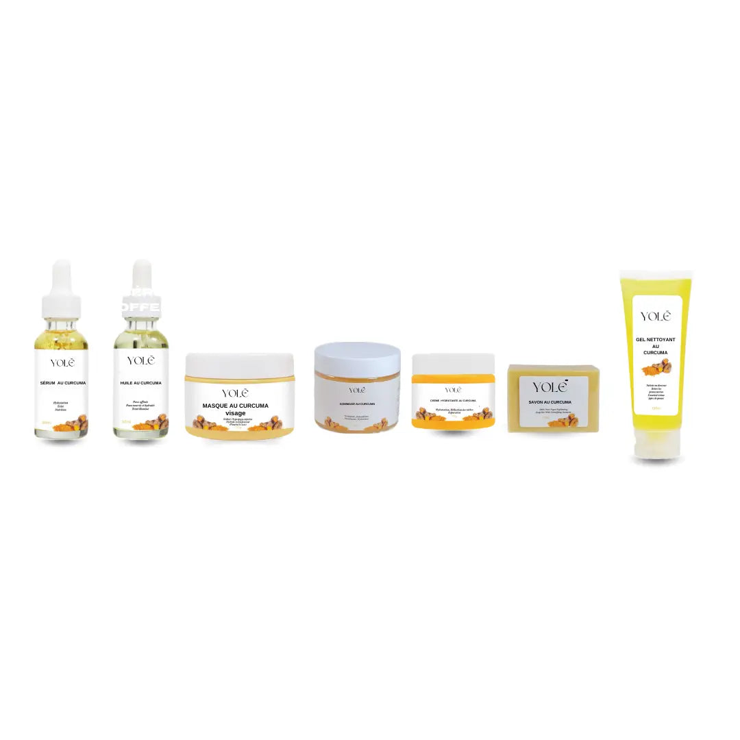 gamme visage au curcuma 