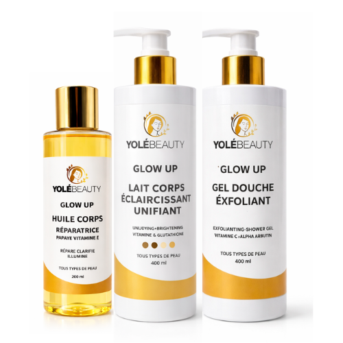 Pack lait corps éclaircissant hydratant 